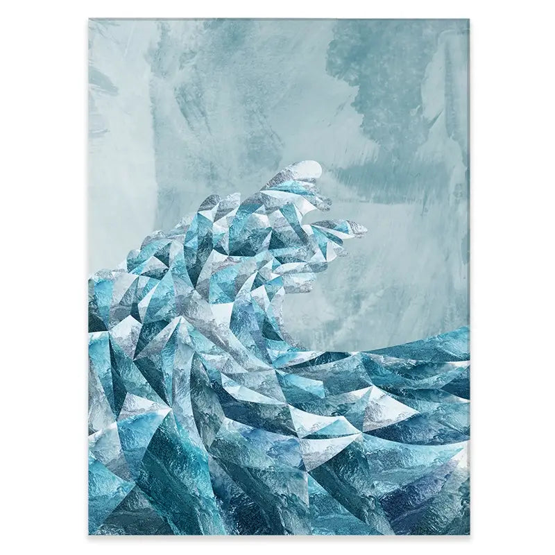 Ocean Geometric Canvas Print