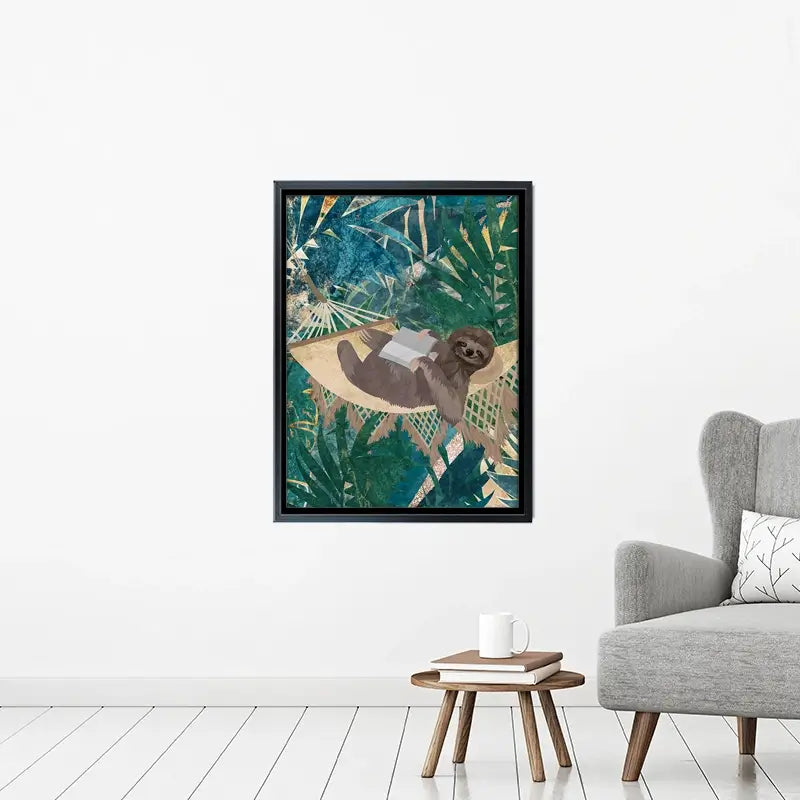 Sloth Jungle Canvas Print