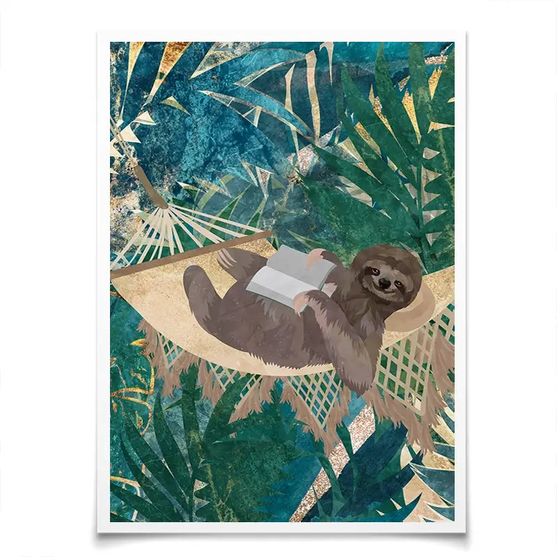 Sloth Jungle Art Print