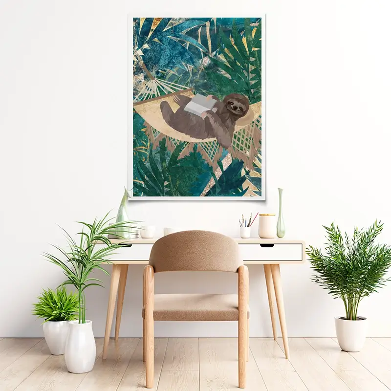 Sloth Jungle Art Print