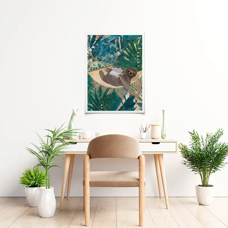 Sloth Jungle Art Print