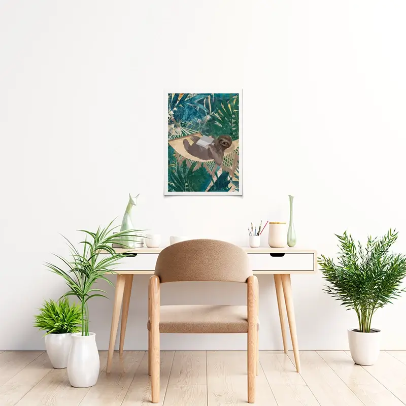 Sloth Jungle Art Print