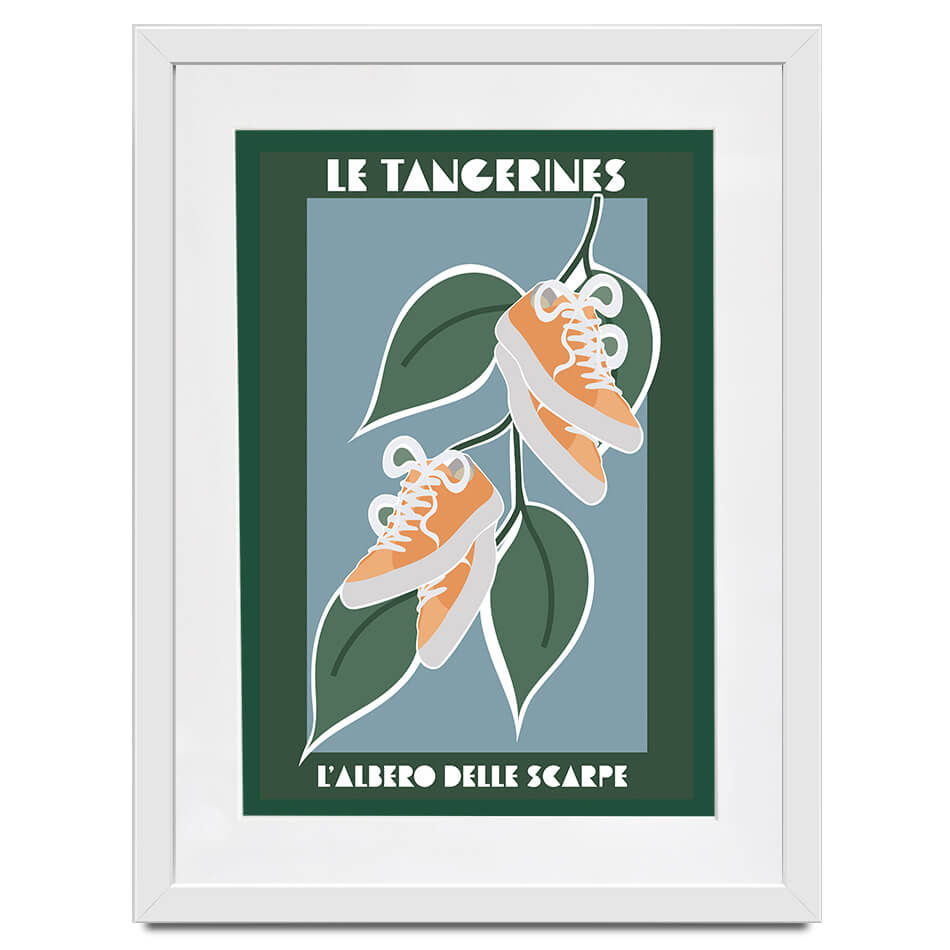 Sneakers Grow On Trees Framed Art Print