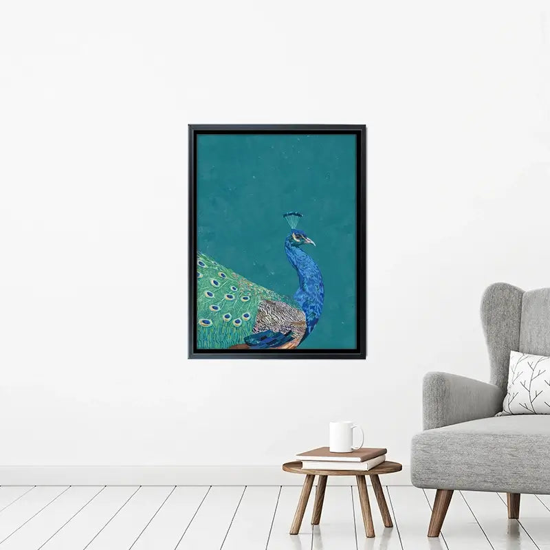 Vibrant Peacock Canvas Print