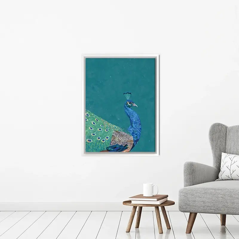 Vibrant Peacock Canvas Print