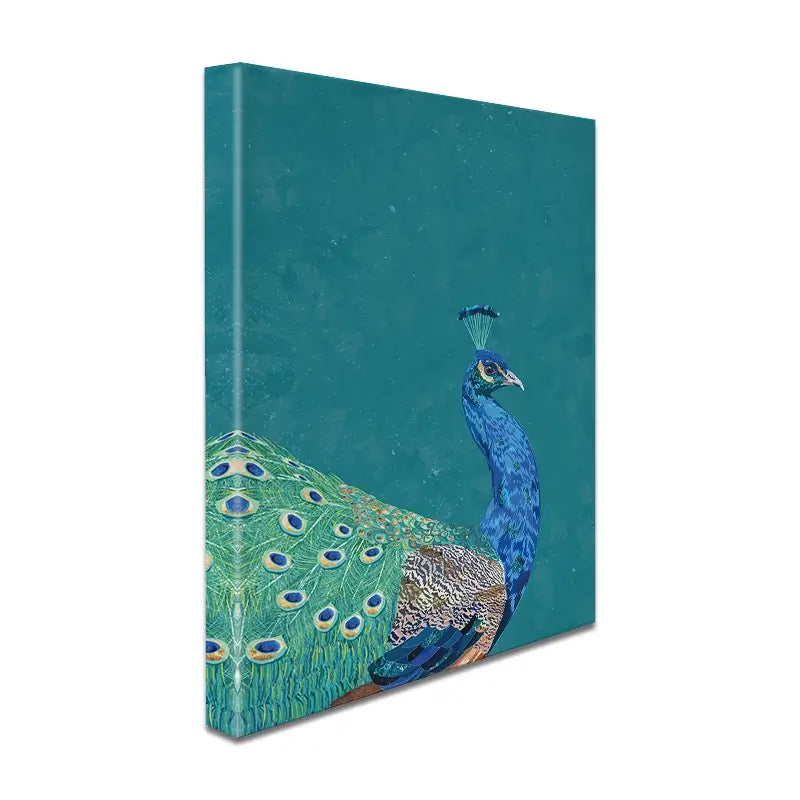 Vibrant Peacock Canvas Print