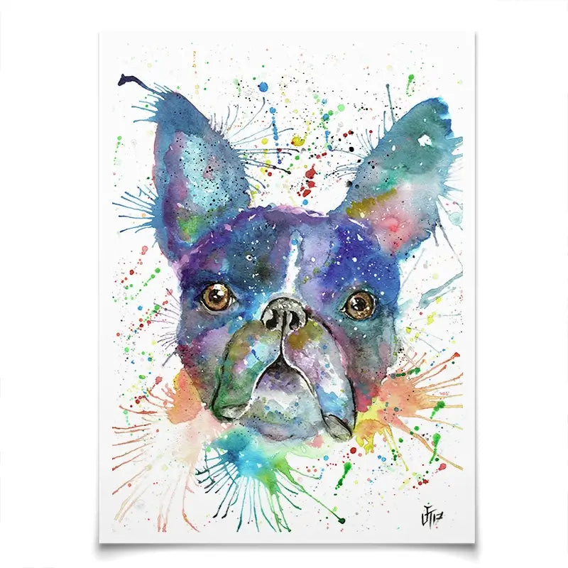 Bruno The Boston Terrier Art Print