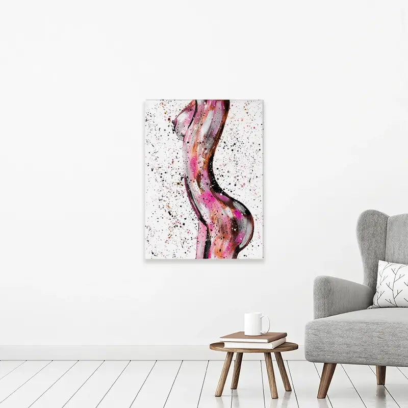 Pink Curves Canvas Print