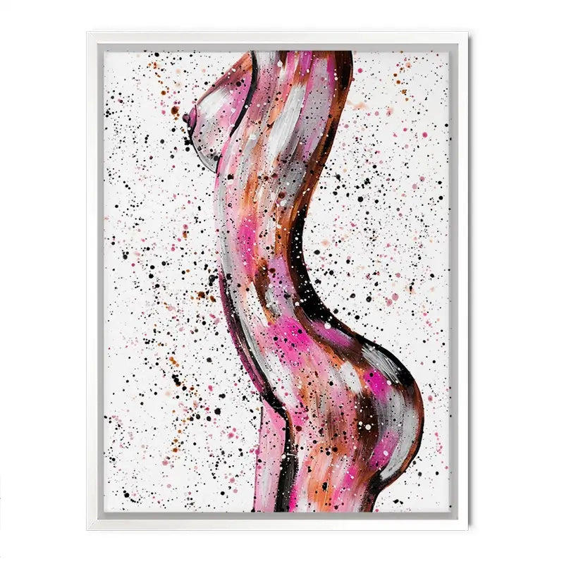 Pink Curves Canvas Print