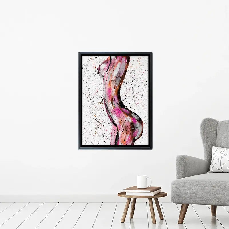 Pink Curves Canvas Print