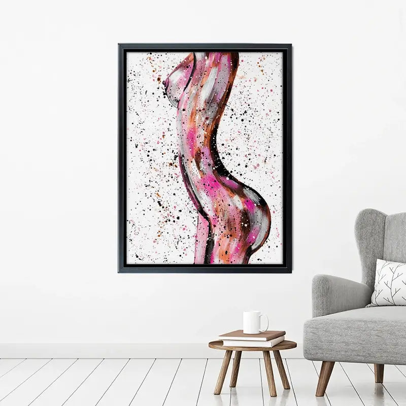 Pink Curves Canvas Print