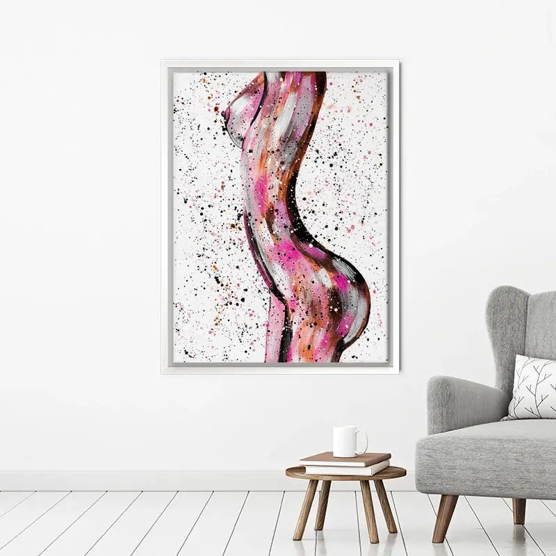 Pink Curves Canvas Print