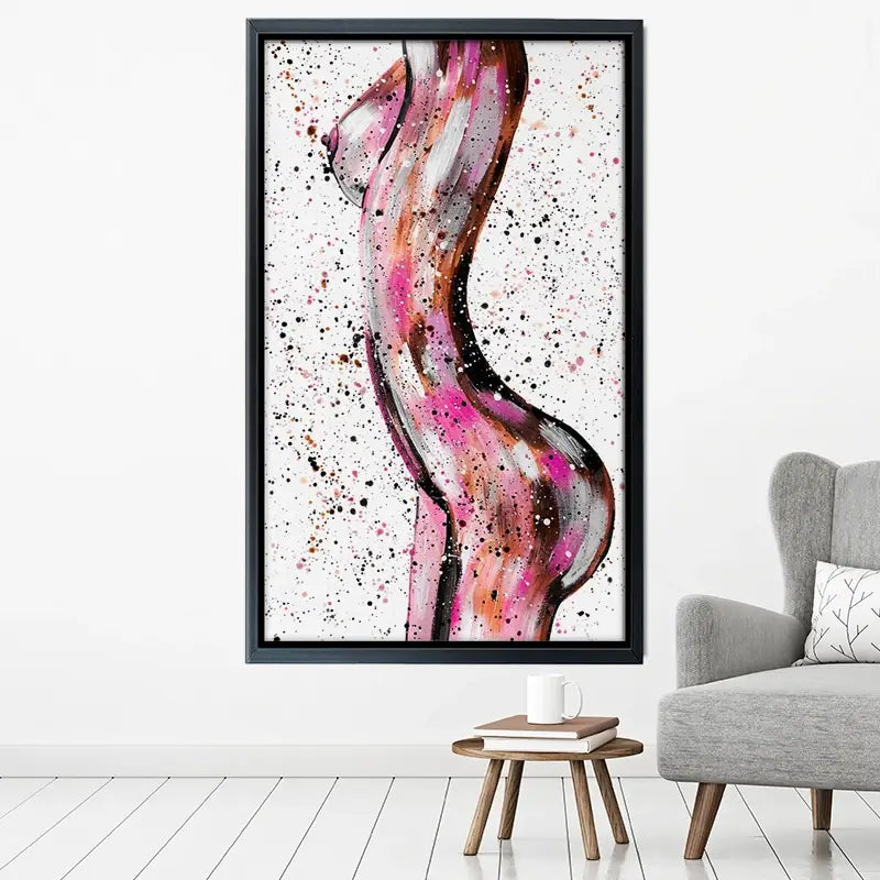 Pink Curves Canvas Print