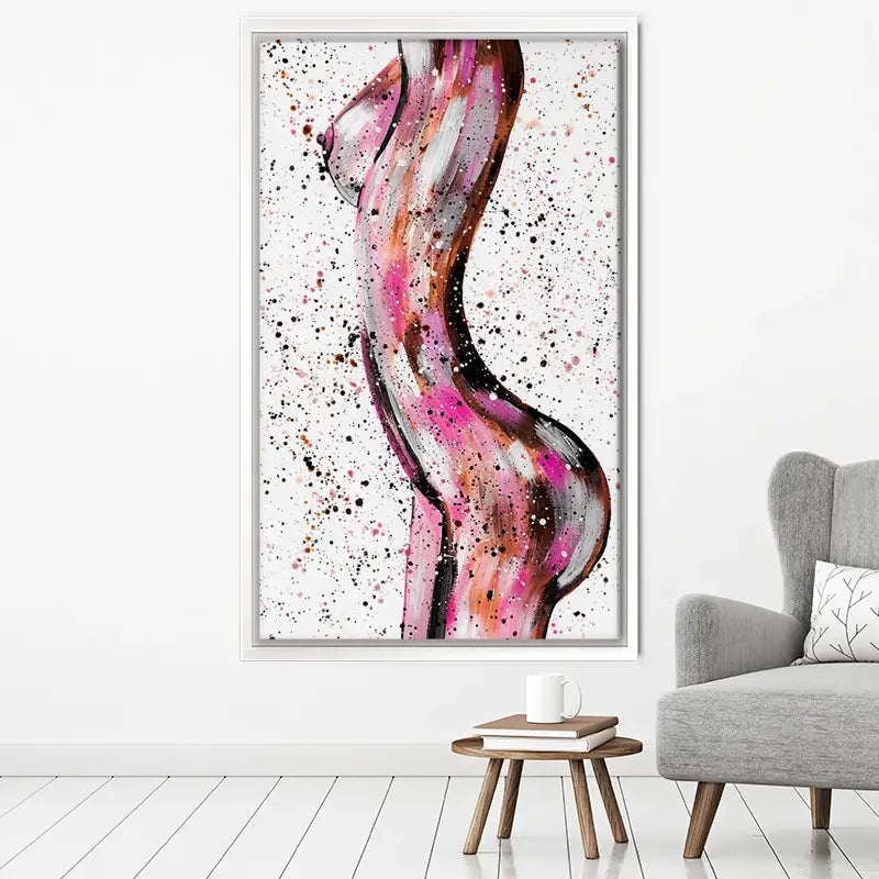 Pink Curves Canvas Print