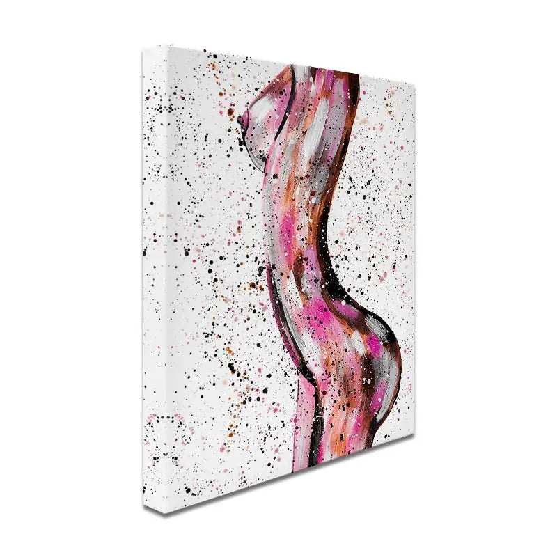 Pink Curves Canvas Print