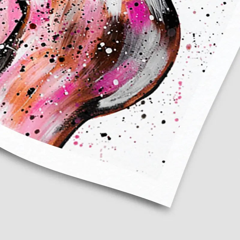 Pink Curves Art Print