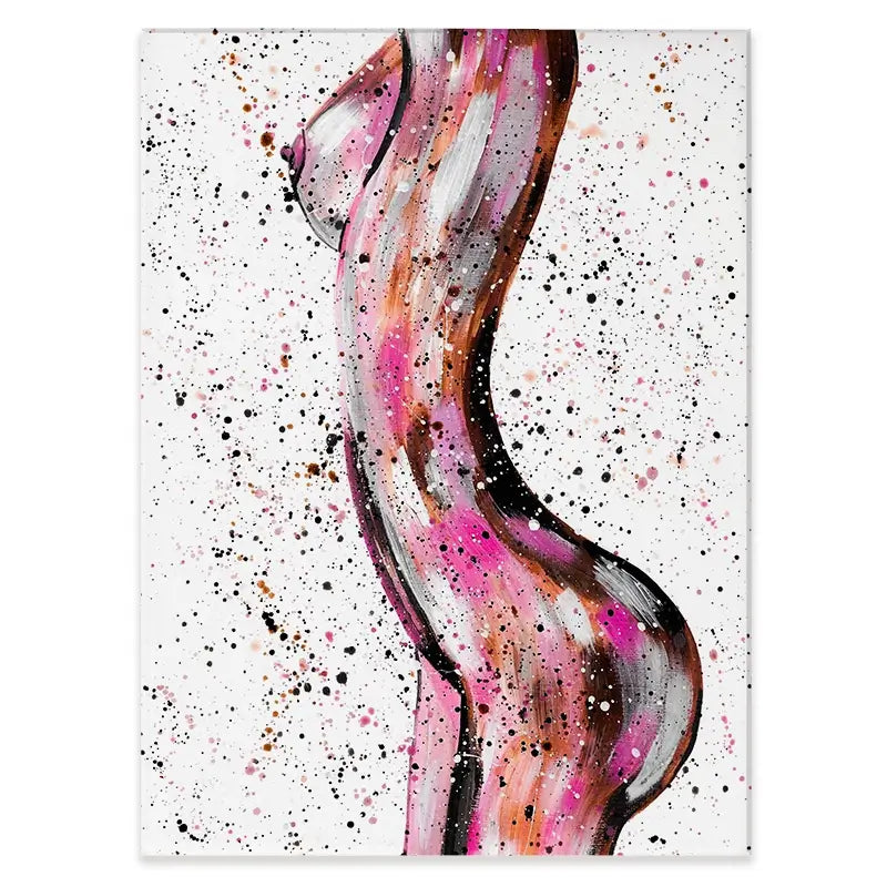 Pink Curves Canvas Print