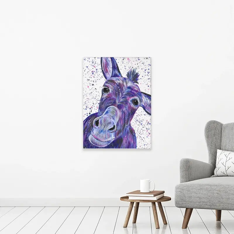 Purple Donkey Canvas Print