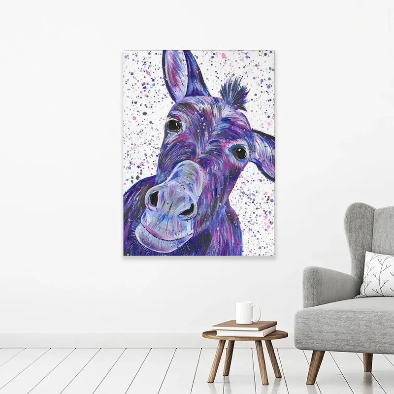 Purple Donkey Canvas Print