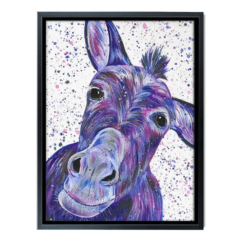 Purple Donkey Canvas Print