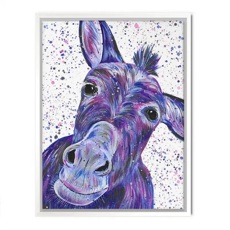 Purple Donkey Canvas Print