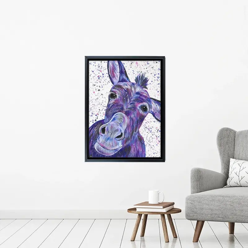 Purple Donkey Canvas Print