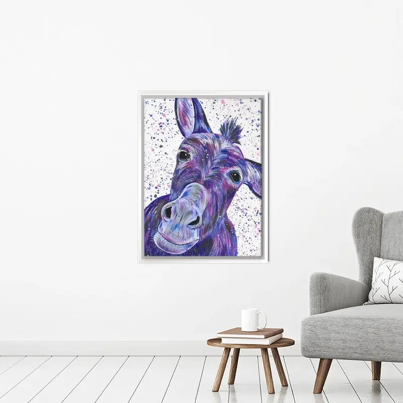 Purple Donkey Canvas Print