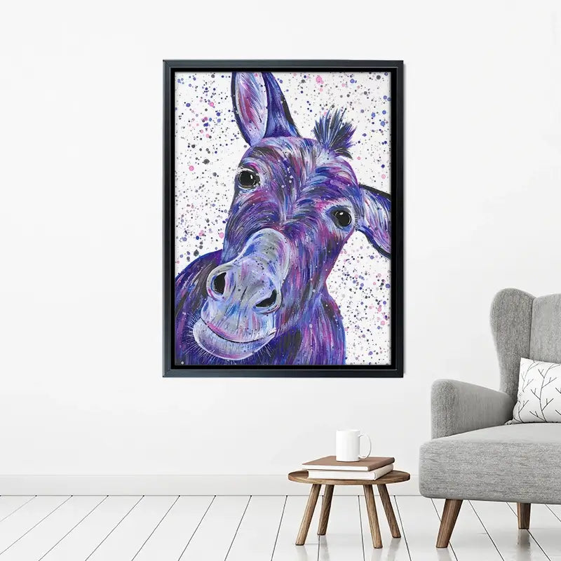 Purple Donkey Canvas Print