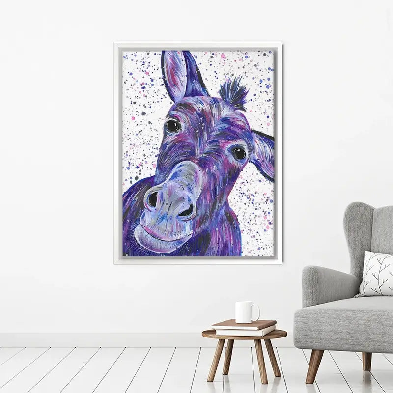 Purple Donkey Canvas Print