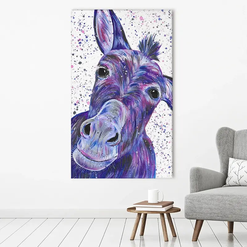 Purple Donkey Canvas Print