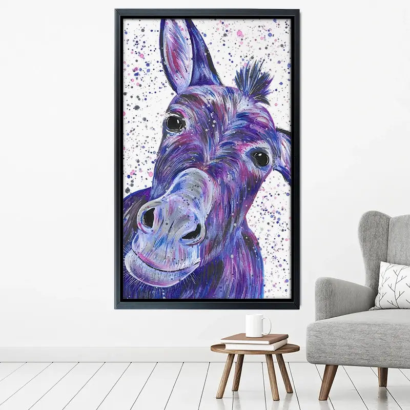 Purple Donkey Canvas Print