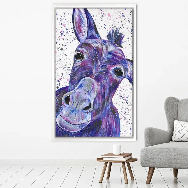 Purple Donkey Canvas Print