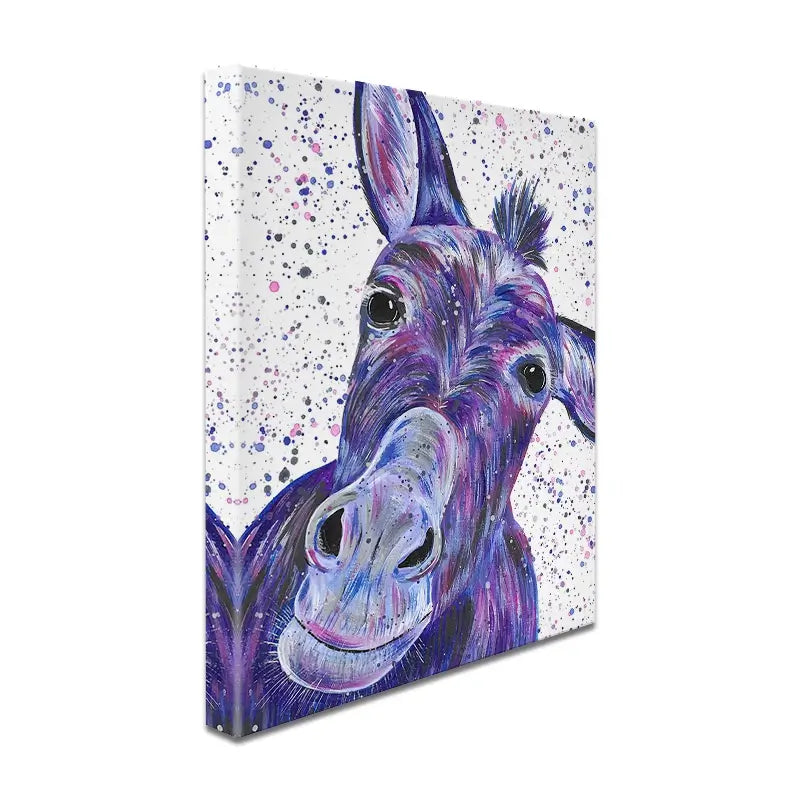 Purple Donkey Canvas Print