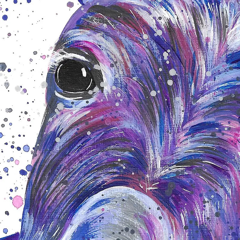 Purple Donkey Art Print