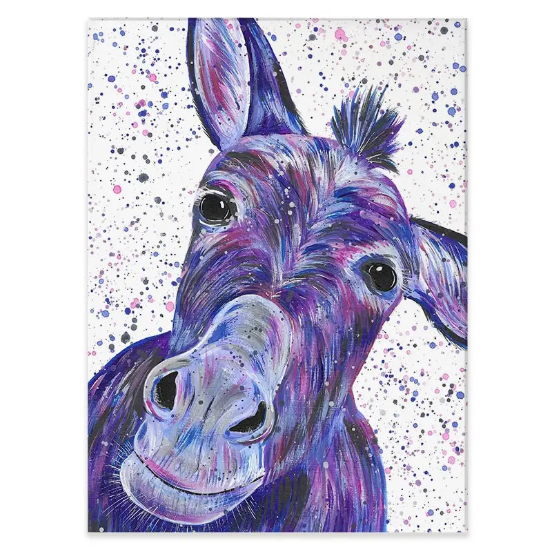 Purple Donkey Canvas Print