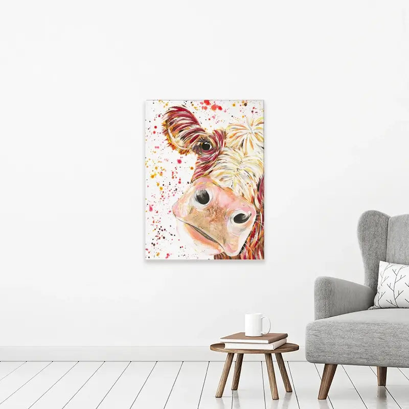 Caleb Cow Canvas Print