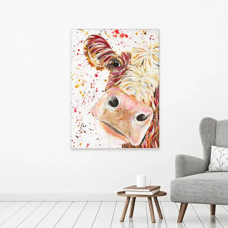 Caleb Cow Canvas Print