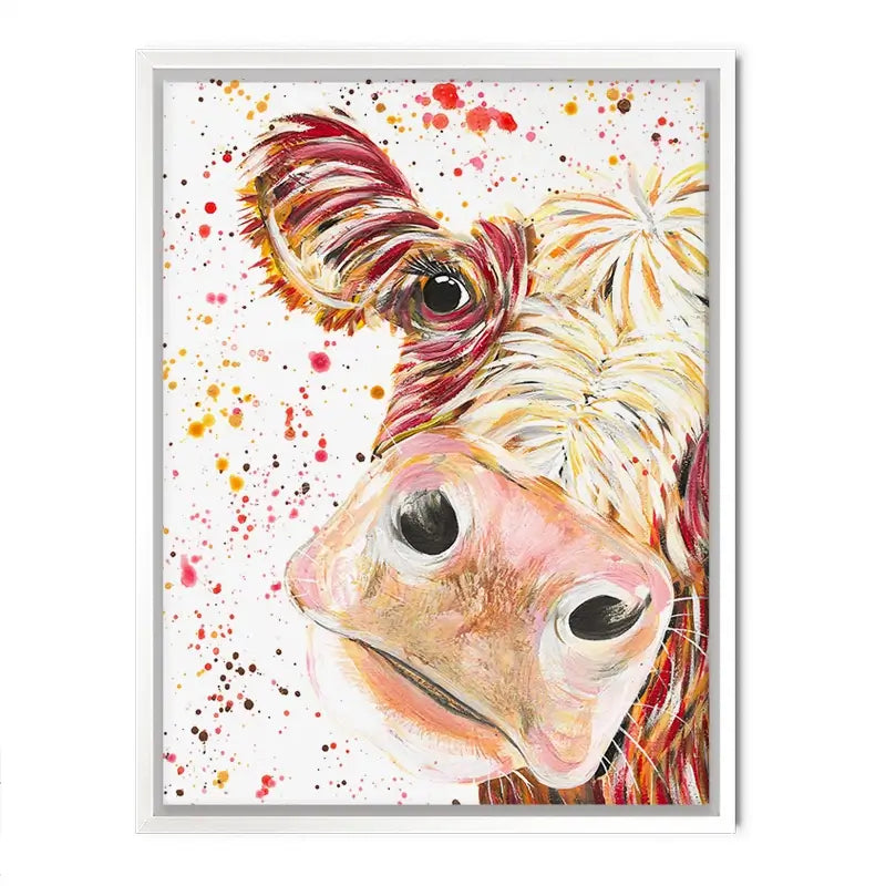 Caleb Cow Canvas Print