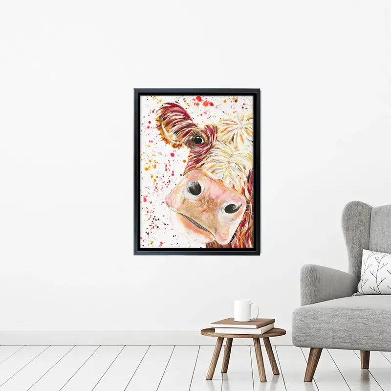 Caleb Cow Canvas Print