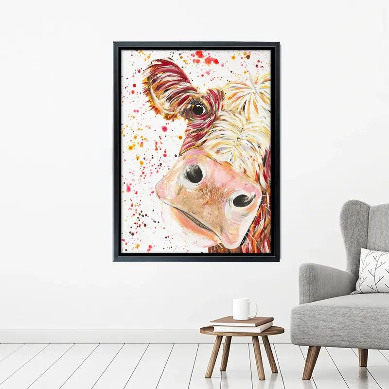 Caleb Cow Canvas Print