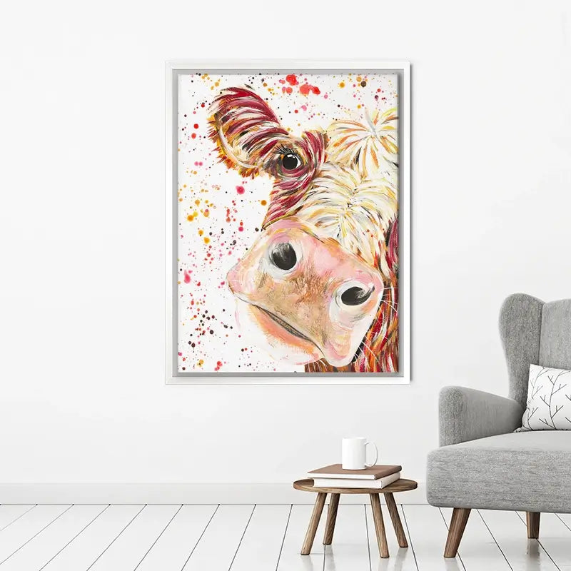 Caleb Cow Canvas Print