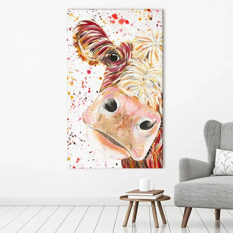 Caleb Cow Canvas Print