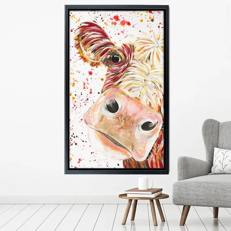 Caleb Cow Canvas Print