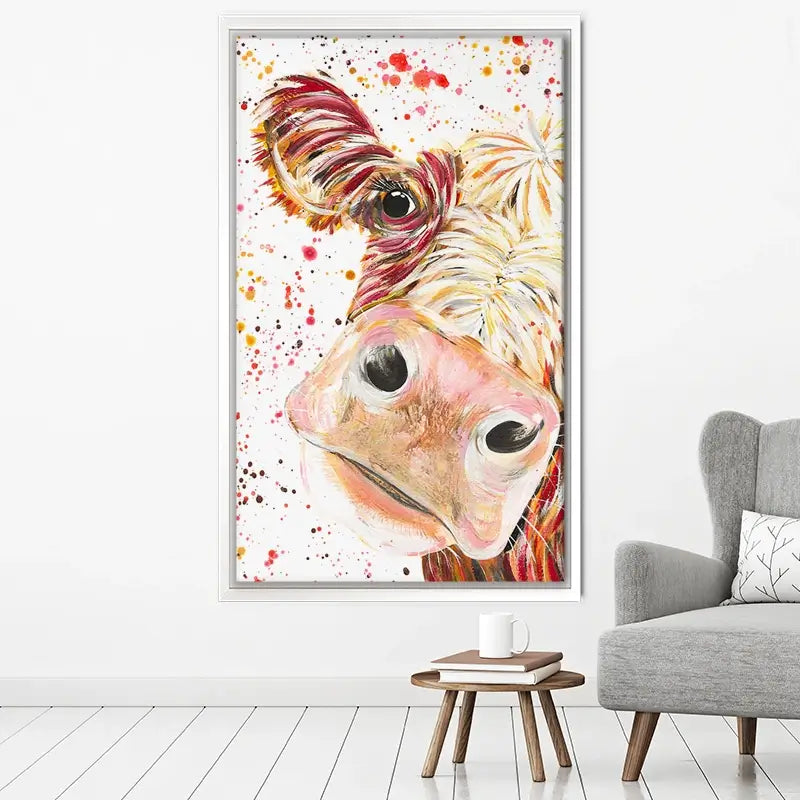 Caleb Cow Canvas Print