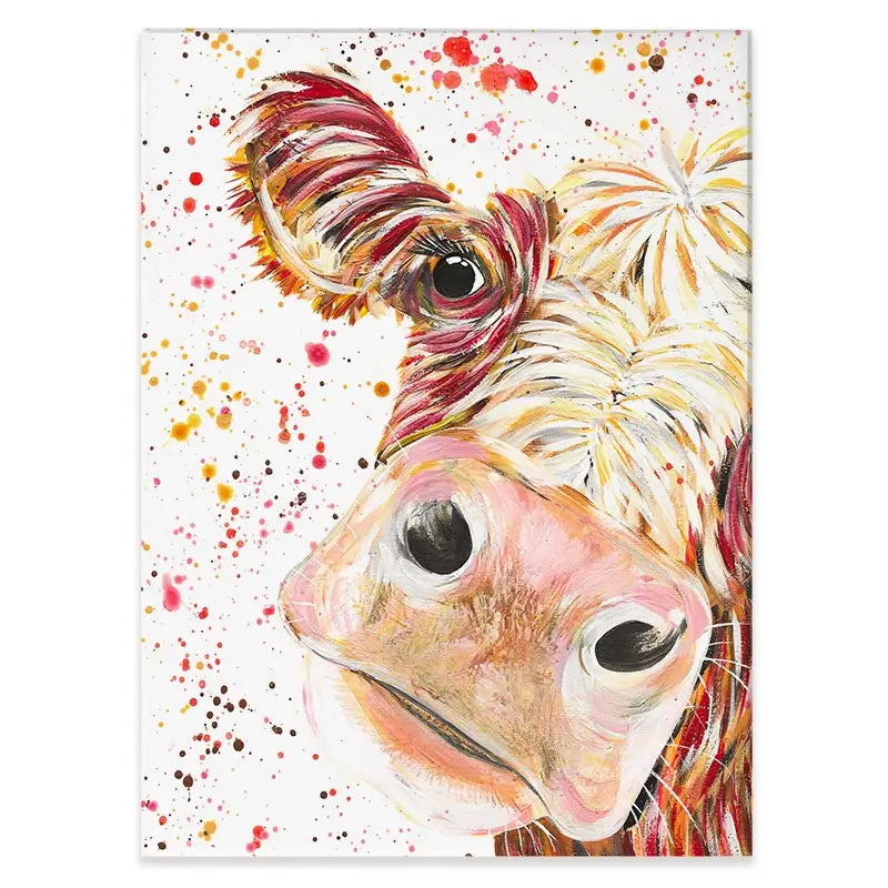 Caleb Cow Canvas Print