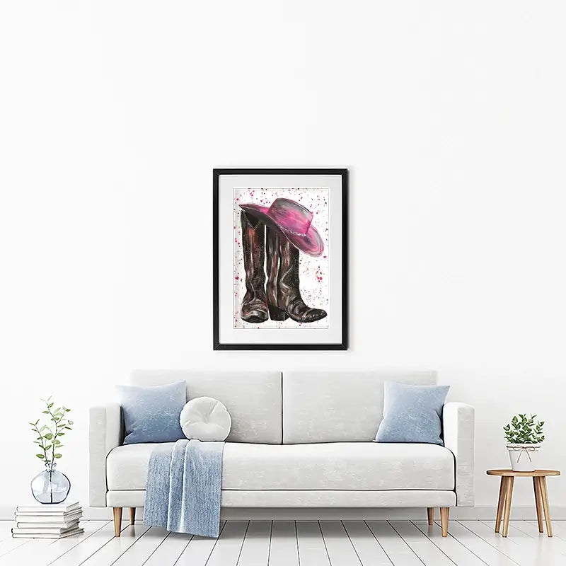 Cowgirl Framed Art Print