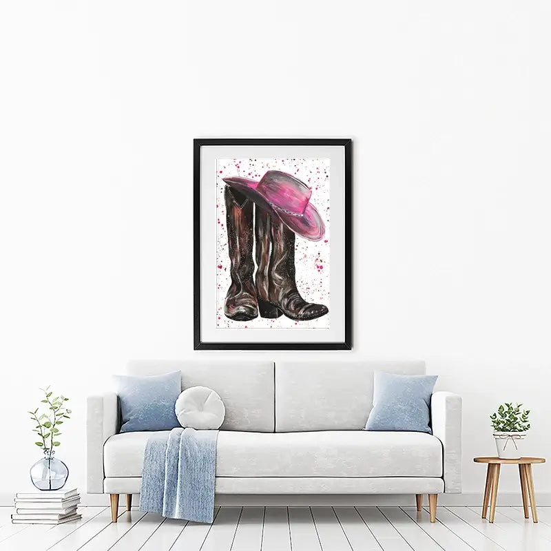 Cowgirl Framed Art Print