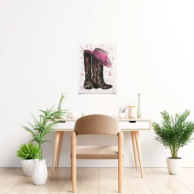 Cowgirl Art Print