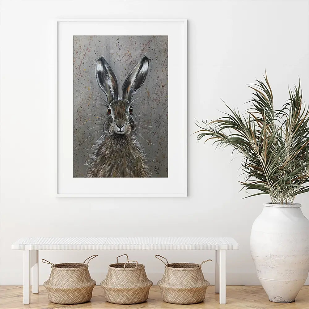 Henry The Hare Framed Art Print