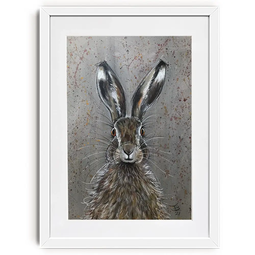 Henry The Hare Framed Art Print